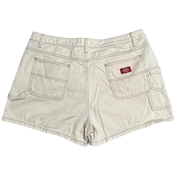 Dickies Jerry Leigh Y2K Cream & Contrast thread Carpenter Cargo Shorts 15/32 - Picture 8 of 14